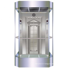 glass cube high technology  sightseeing passenger elevator lift cabin